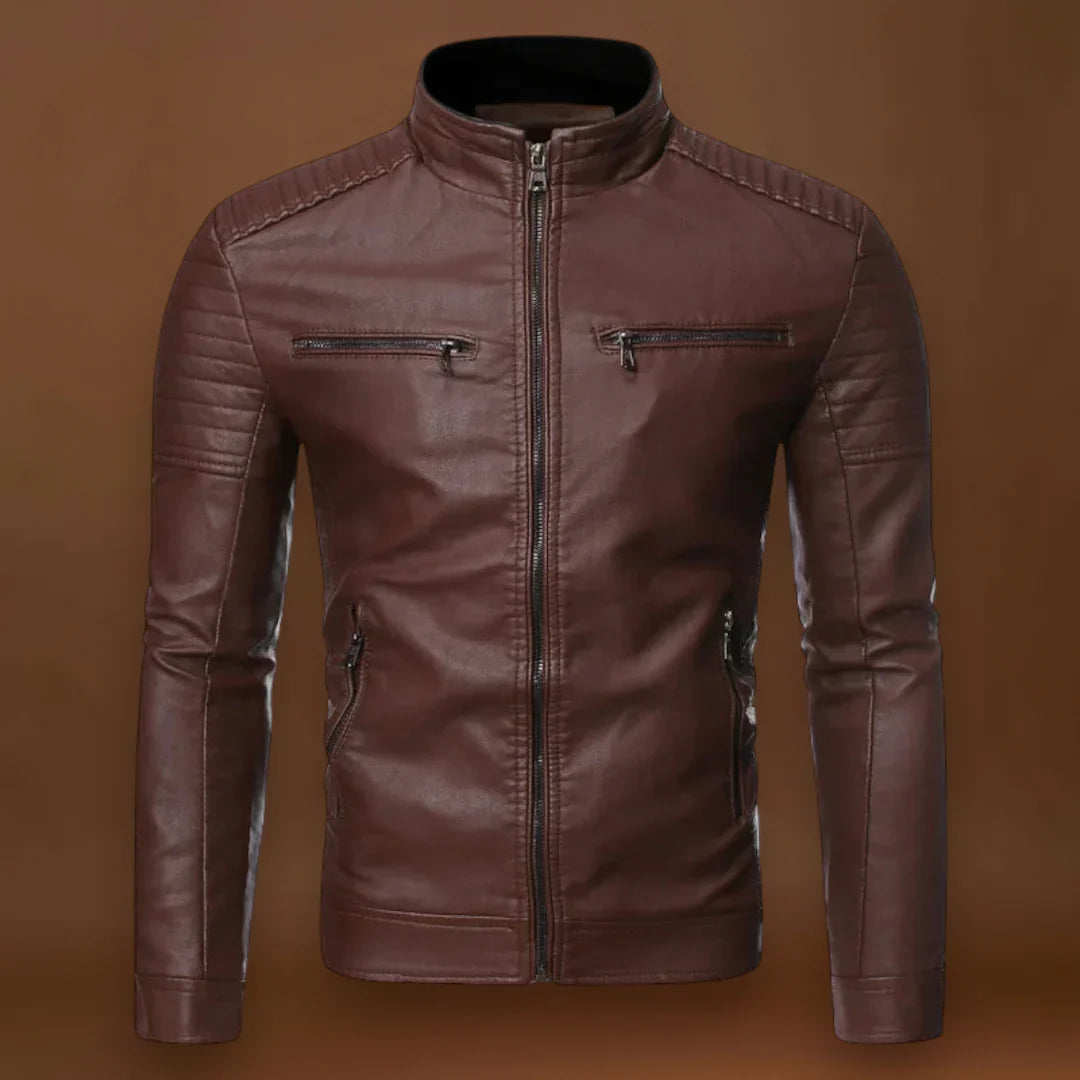 Kristián- Klasszikus bőrkabát