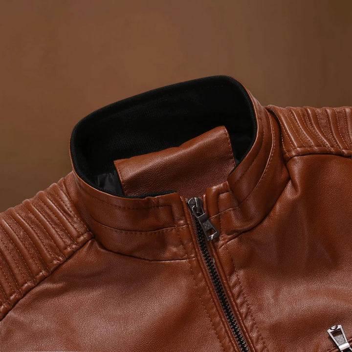 Kristián- Klasszikus bőrkabát