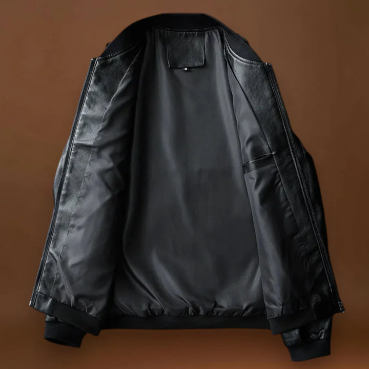 Marcell - Kényelmes bőrkabát