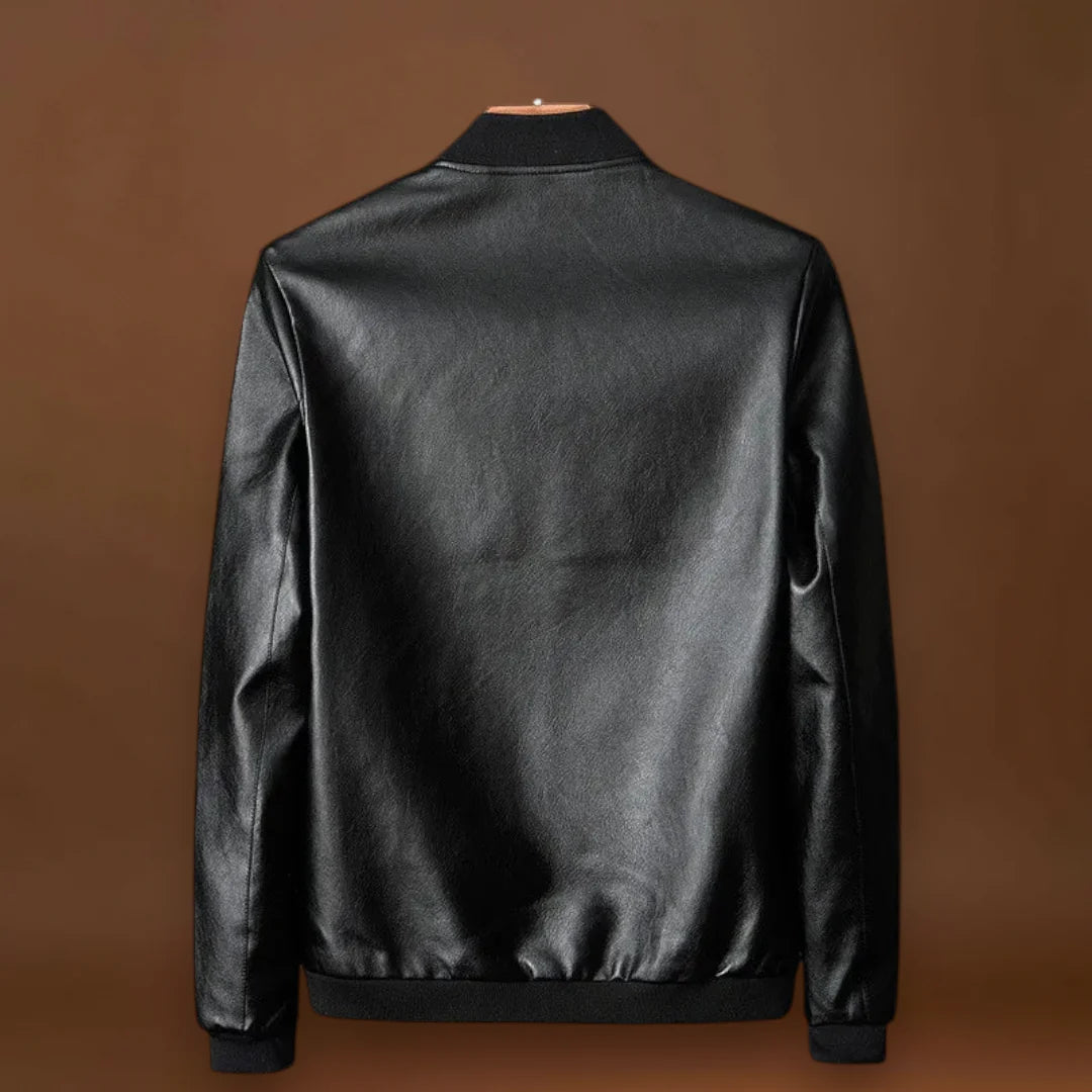 Marcell - Kényelmes bőrkabát