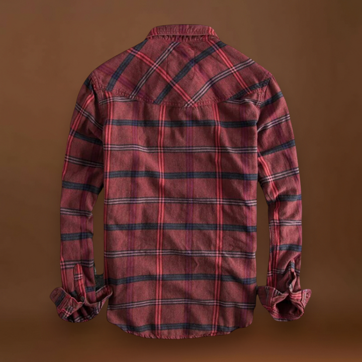 Csizmadia – Állítható Flanelkeverék Gombos Gallérral