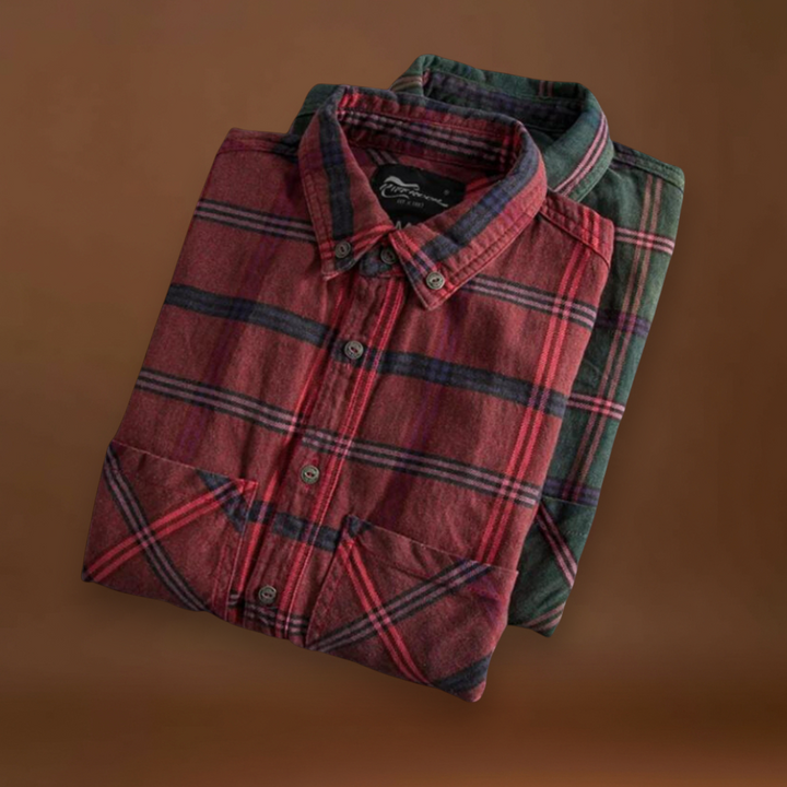 Csizmadia – Állítható Flanelkeverék Gombos Gallérral