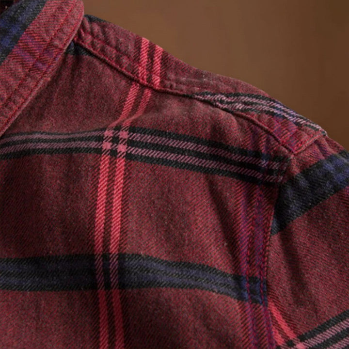 Csizmadia – Állítható Flanelkeverék Gombos Gallérral