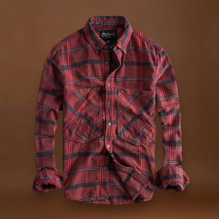 Csizmadia – Állítható Flanelkeverék Gombos Gallérral