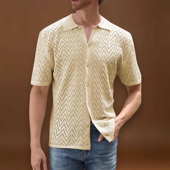 Csárdás - Kevert anyagú, elöl gombos és struktúrált gallérral, könnyű viseléshez