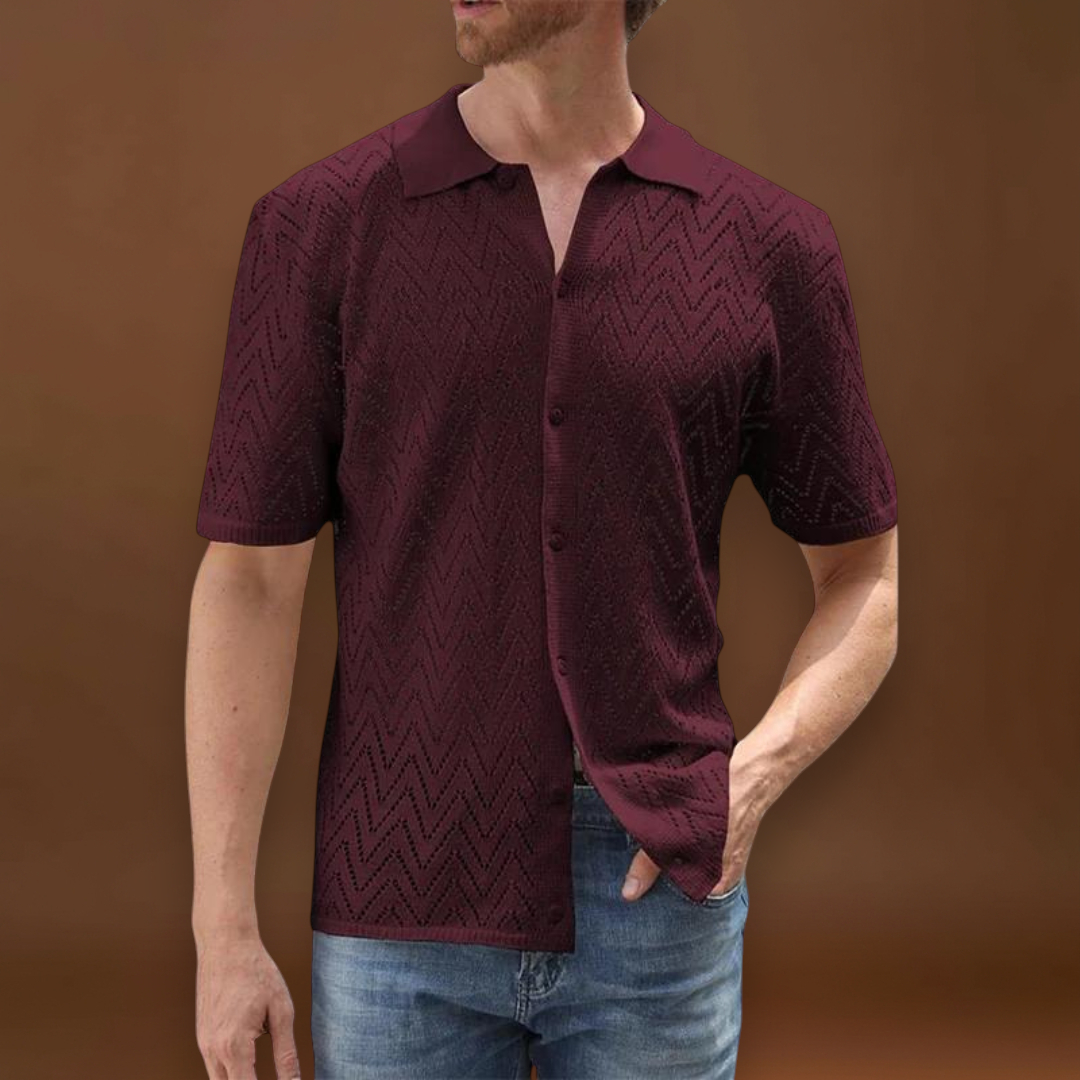 Csárdás - Kevert anyagú, elöl gombos és struktúrált gallérral, könnyű viseléshez