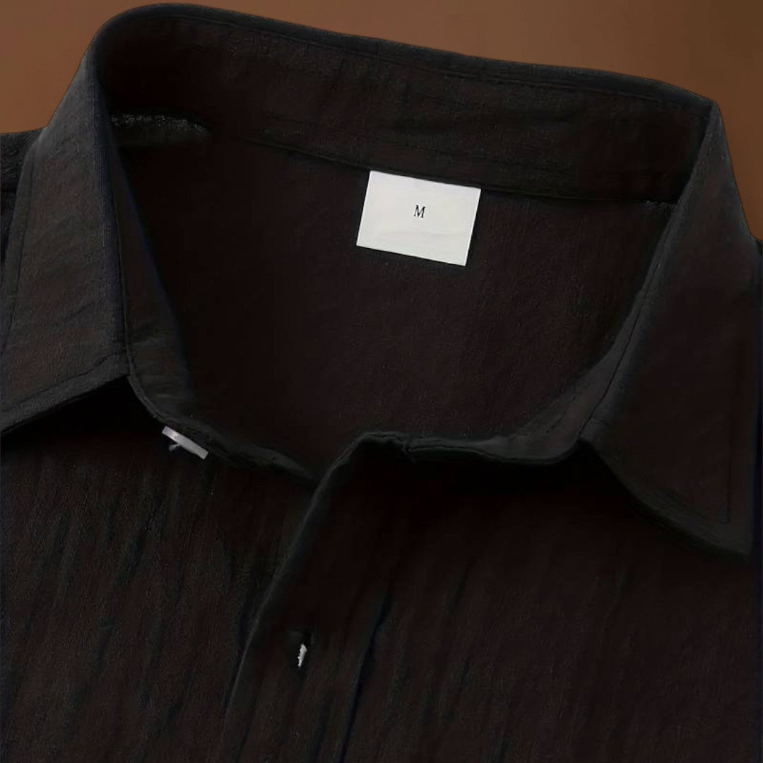 Euzéb - Könnyű Rövid Ujjú Kevert Anyag és Könnyű Mozgás