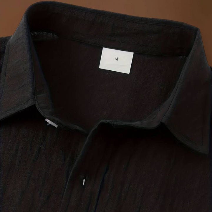 Euzéb - Könnyű Rövid Ujjú Kevert Anyag és Könnyű Mozgás