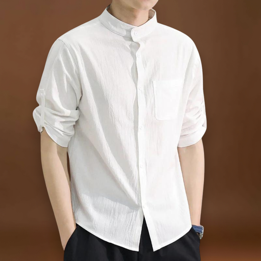 Demjén - Poliészter keverék mandarin gallérral és elegáns formával