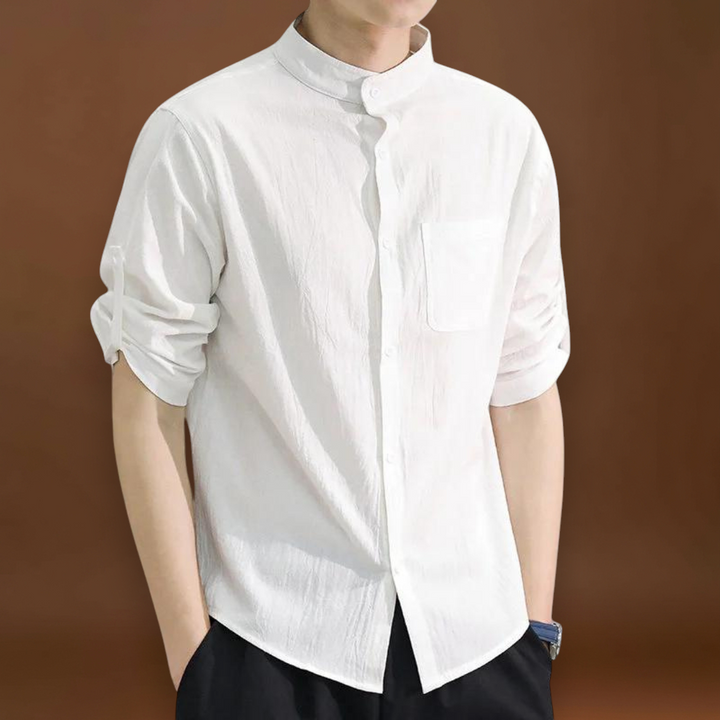 Demjén - Poliészter keverék mandarin gallérral és elegáns formával