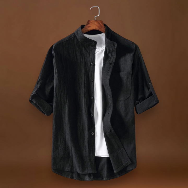 Demjén - Poliészter keverék mandarin gallérral és elegáns formával