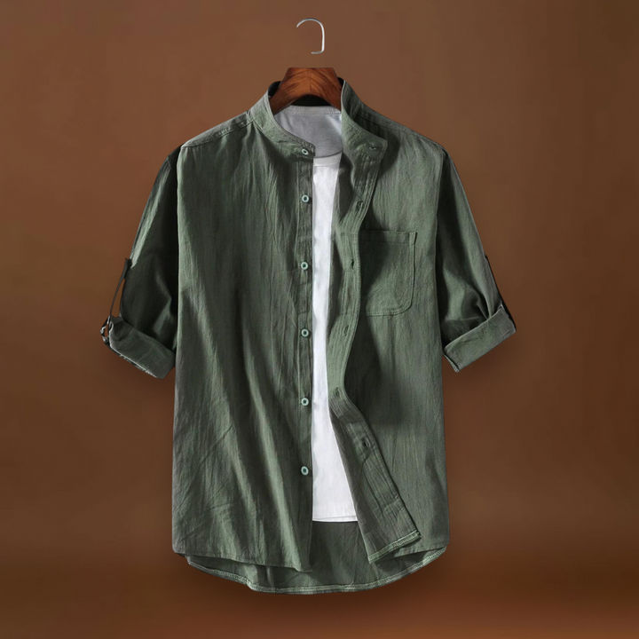 Demjén - Poliészter keverék mandarin gallérral és elegáns formával