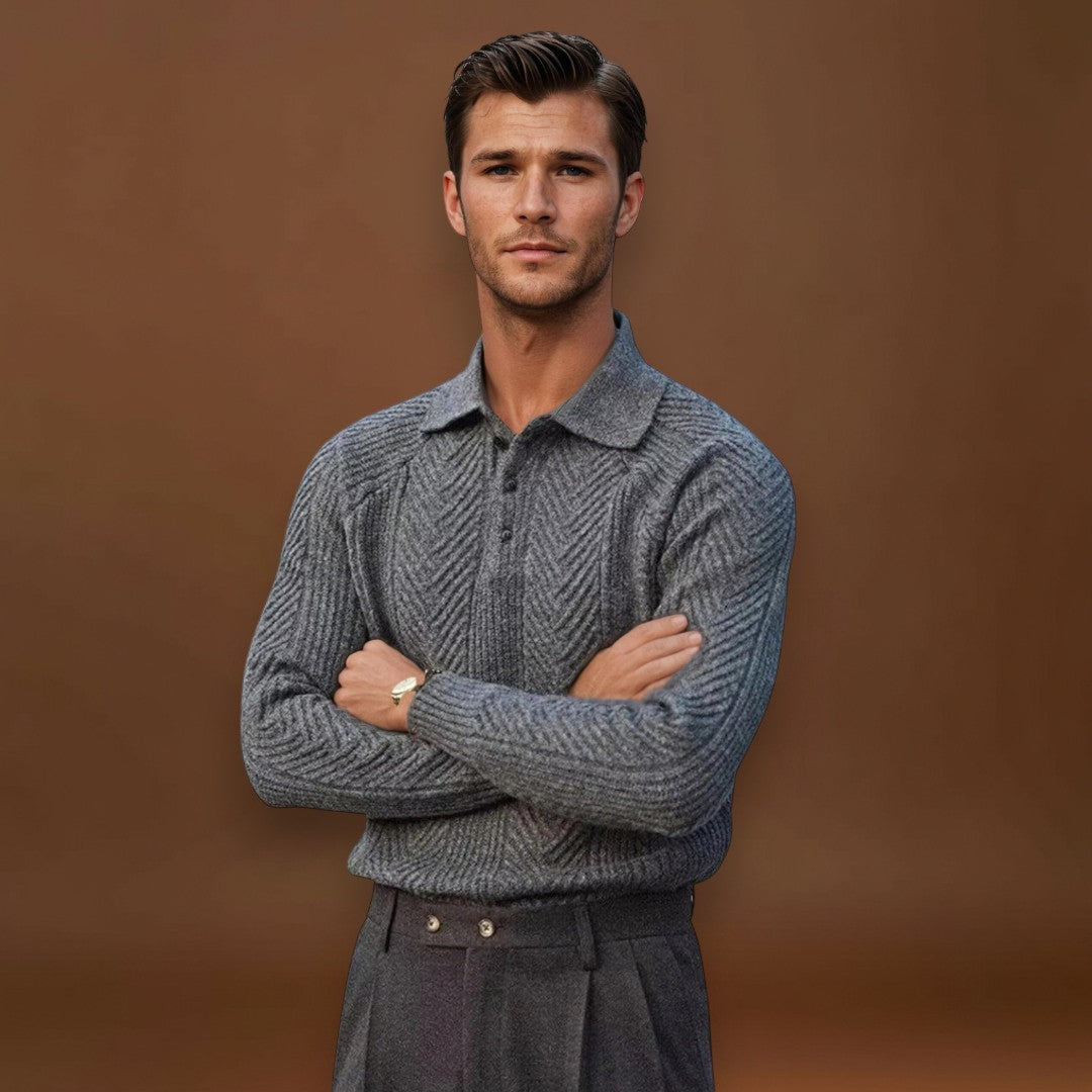 Endre - Poliészter Ráncolt Galléros Ing