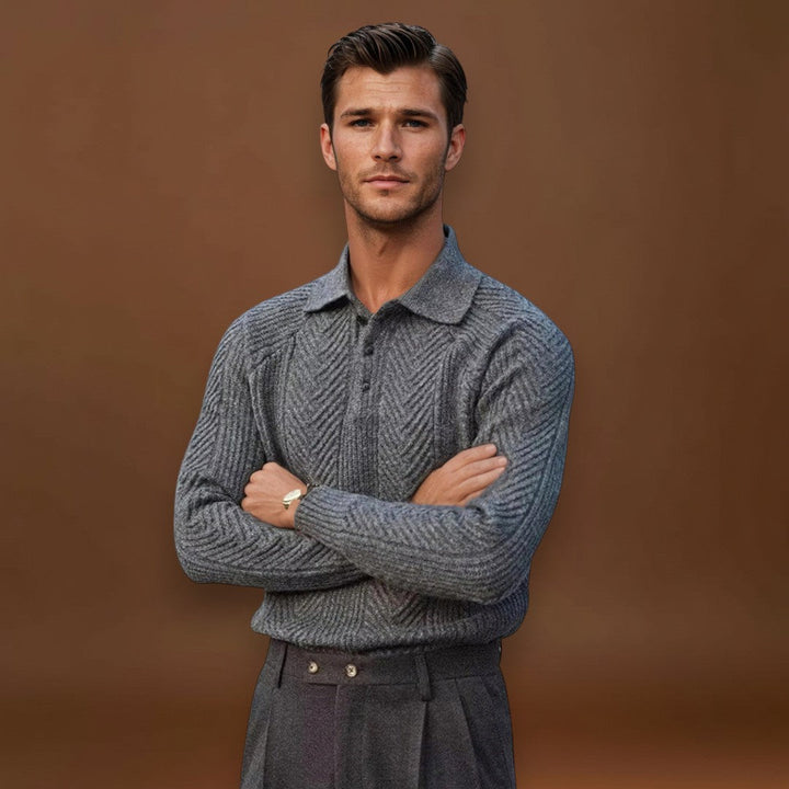 Endre - Poliészter Ráncolt Galléros Ing