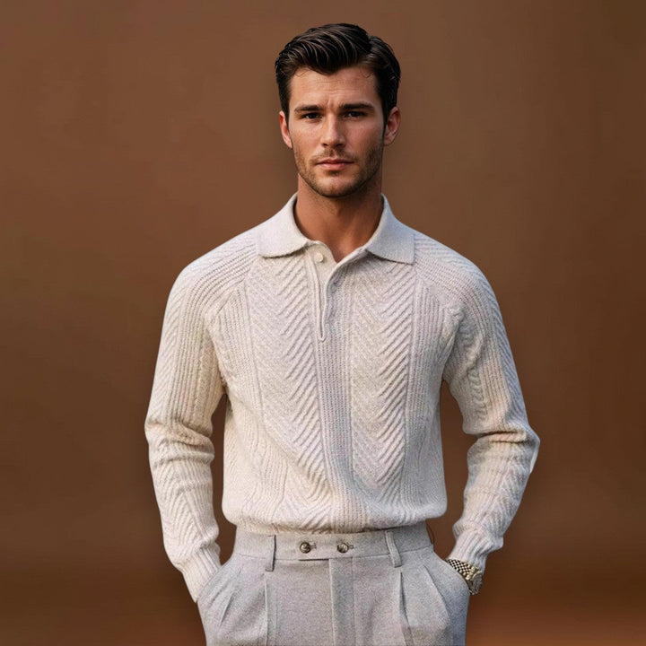 Endre - Poliészter Ráncolt Galléros Ing