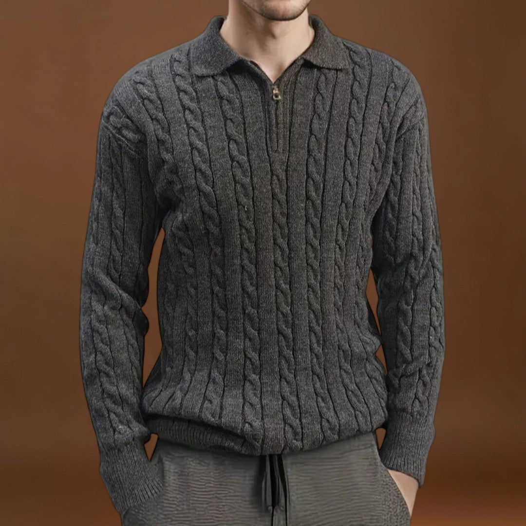 Gyurta - Állítható Zippes Pulóver Szellőzés