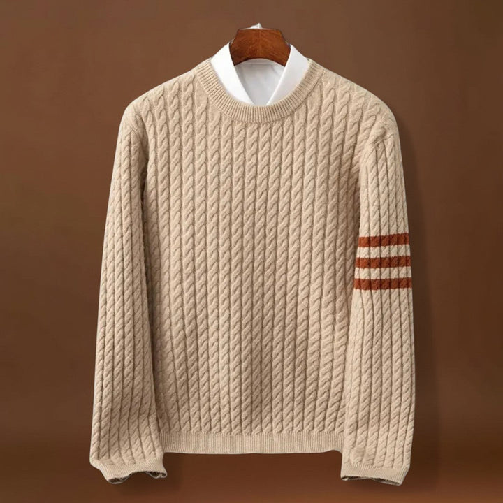 Jónás - Kényelmes Chunky Kötött Pulóver