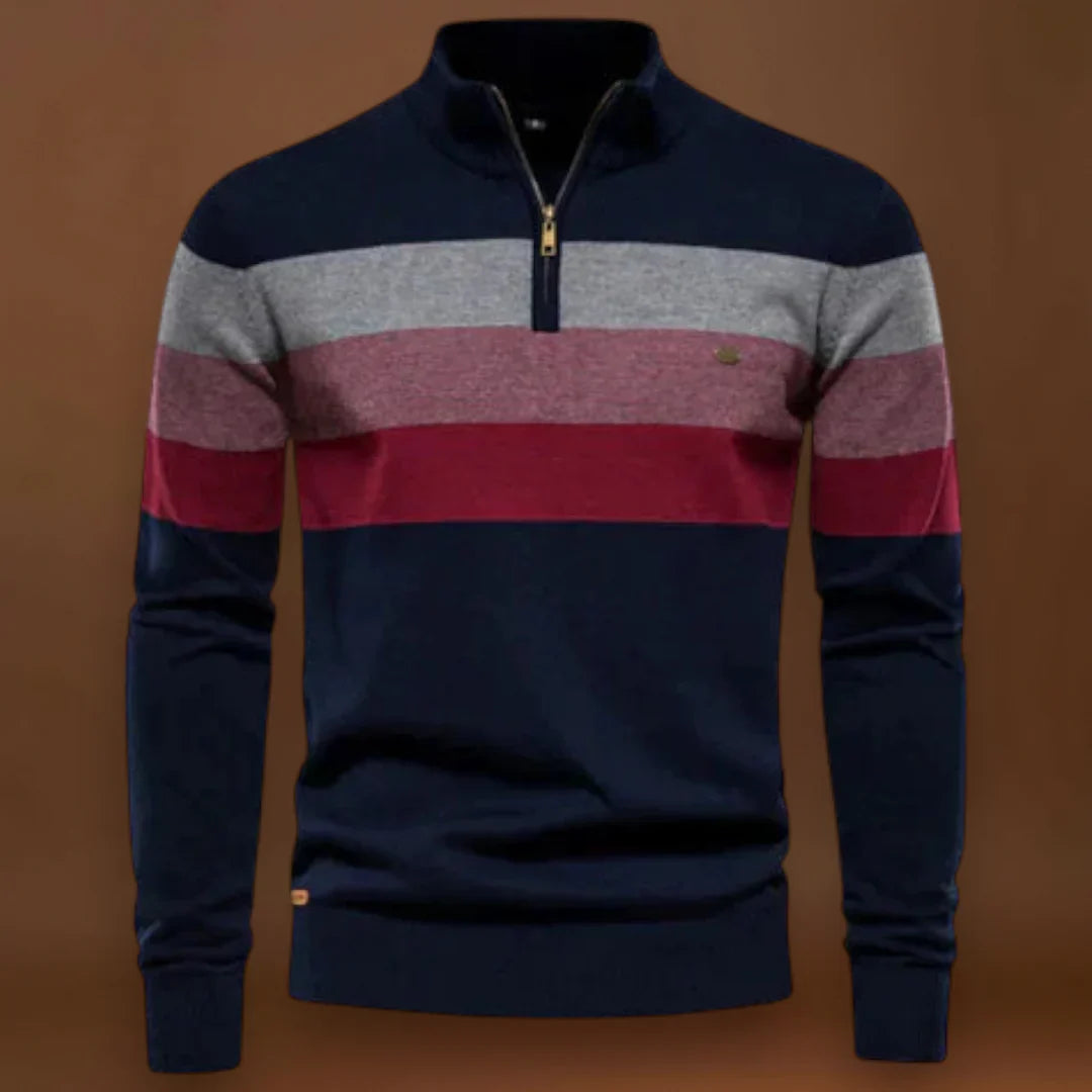 Tas - Retro Csíkos Kényelmes Pulóver