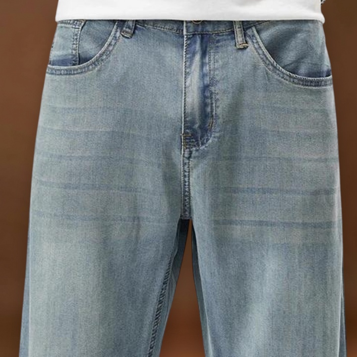 Atos - Alacsony Derékú, Relaxált Szabású Denim Keverék