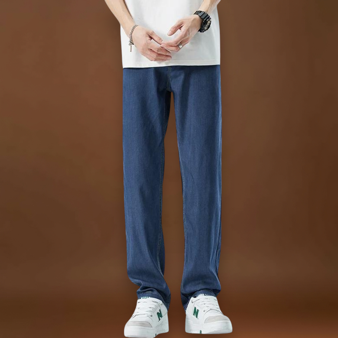 Atos - Alacsony Derékú, Relaxált Szabású Denim Keverék