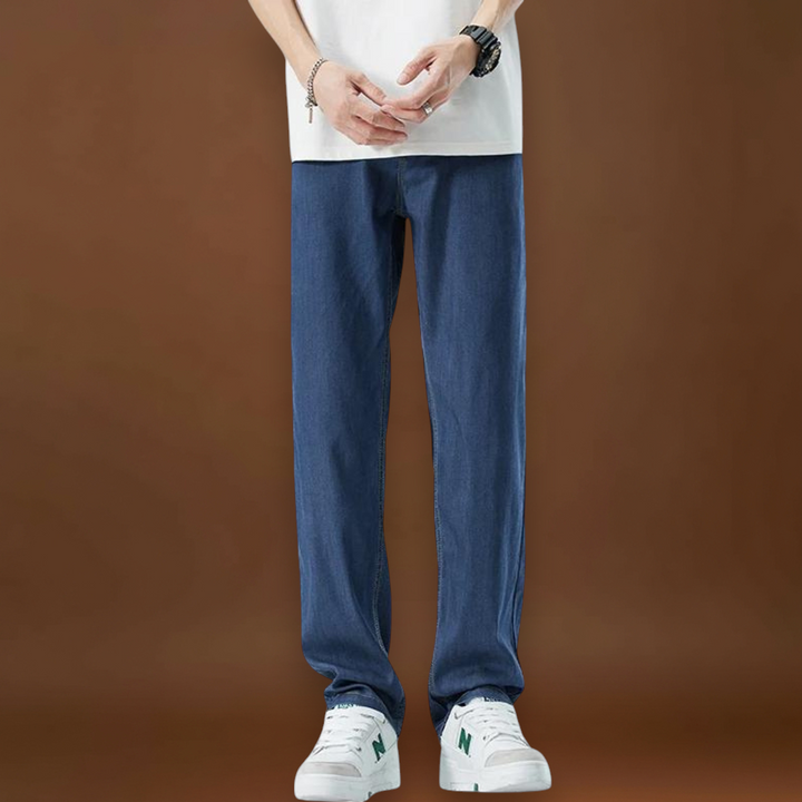 Atos - Alacsony Derékú, Relaxált Szabású Denim Keverék