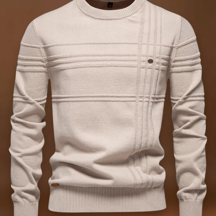 Bence | Pamut Férfi Pulóver Csíkos Mintával