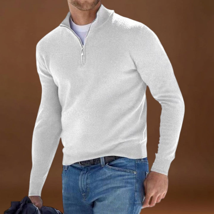 Rómeó - Kényelmes Cipzáras Pulóver