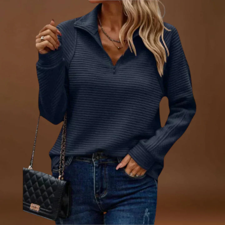 Angélika - Elegáns Kötött Pulóver