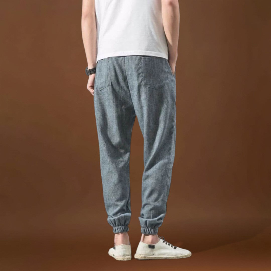 Enrikó - Kényelmes japán nadrág Fekete