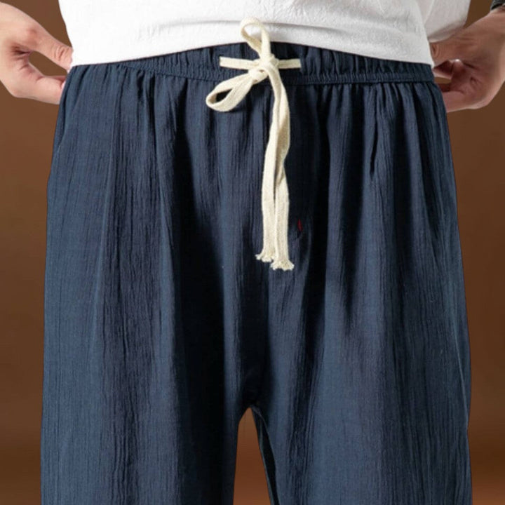 Enrikó - Kényelmes japán nadrág Fekete