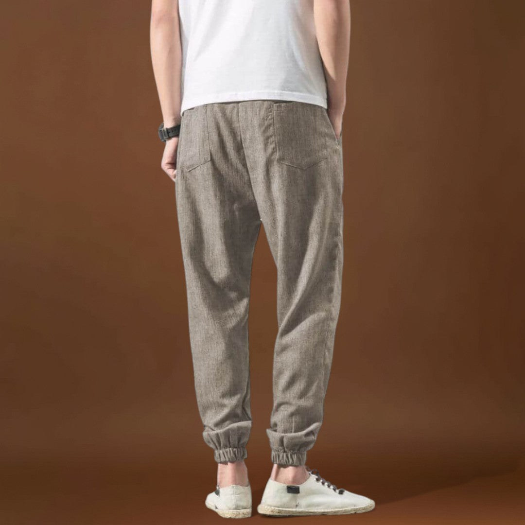 Enrikó - Kényelmes japán nadrág Fekete