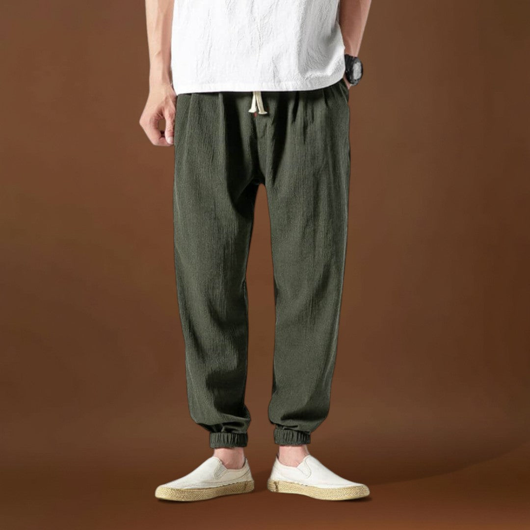 Fenyő - Kényelmes japán nadrág Khaki