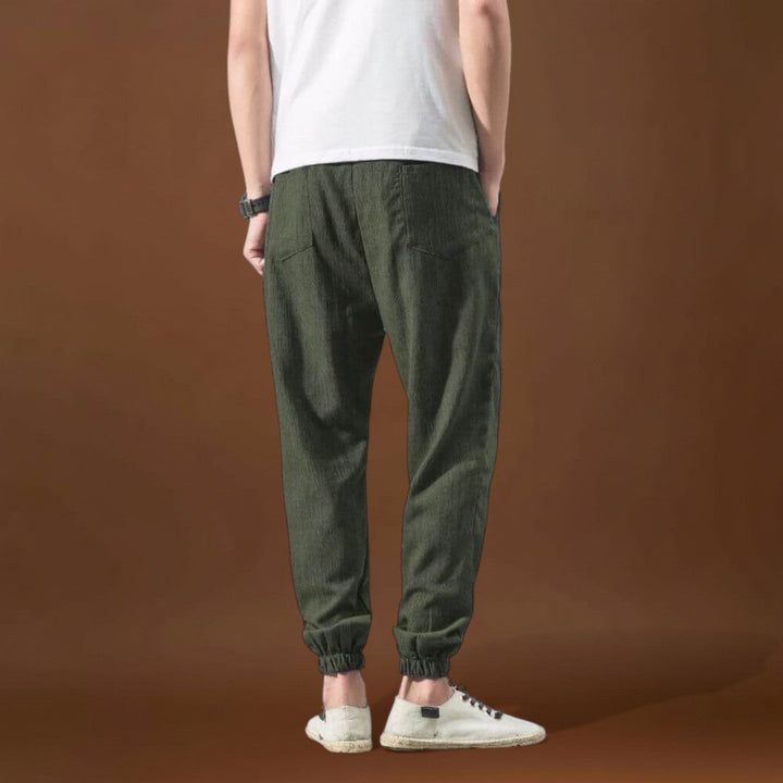 Endrő - Kényelmes japán nadrág Zöld