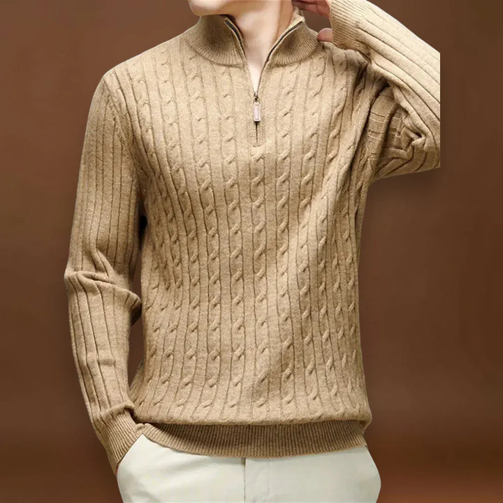 Torda - Cipzáros Pulóver Kellemes Anyagból