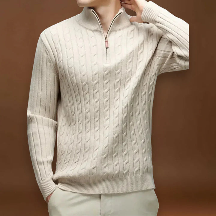 Torda - Cipzáros Pulóver Kellemes Anyagból