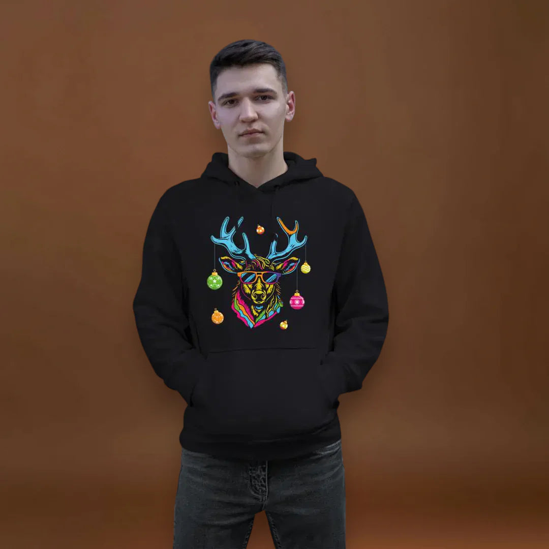 Hoodie - Menő Szarvas - színes