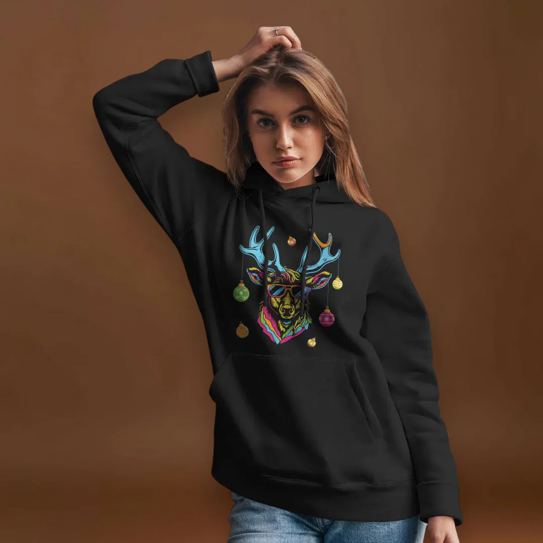 Hoodie - Menő Szarvas - színes