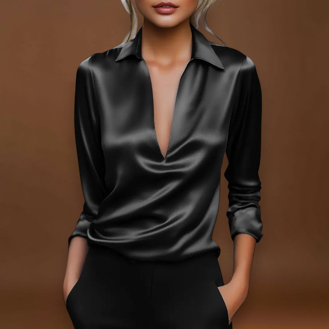 Nadin - Prémium blúz V-kivágással