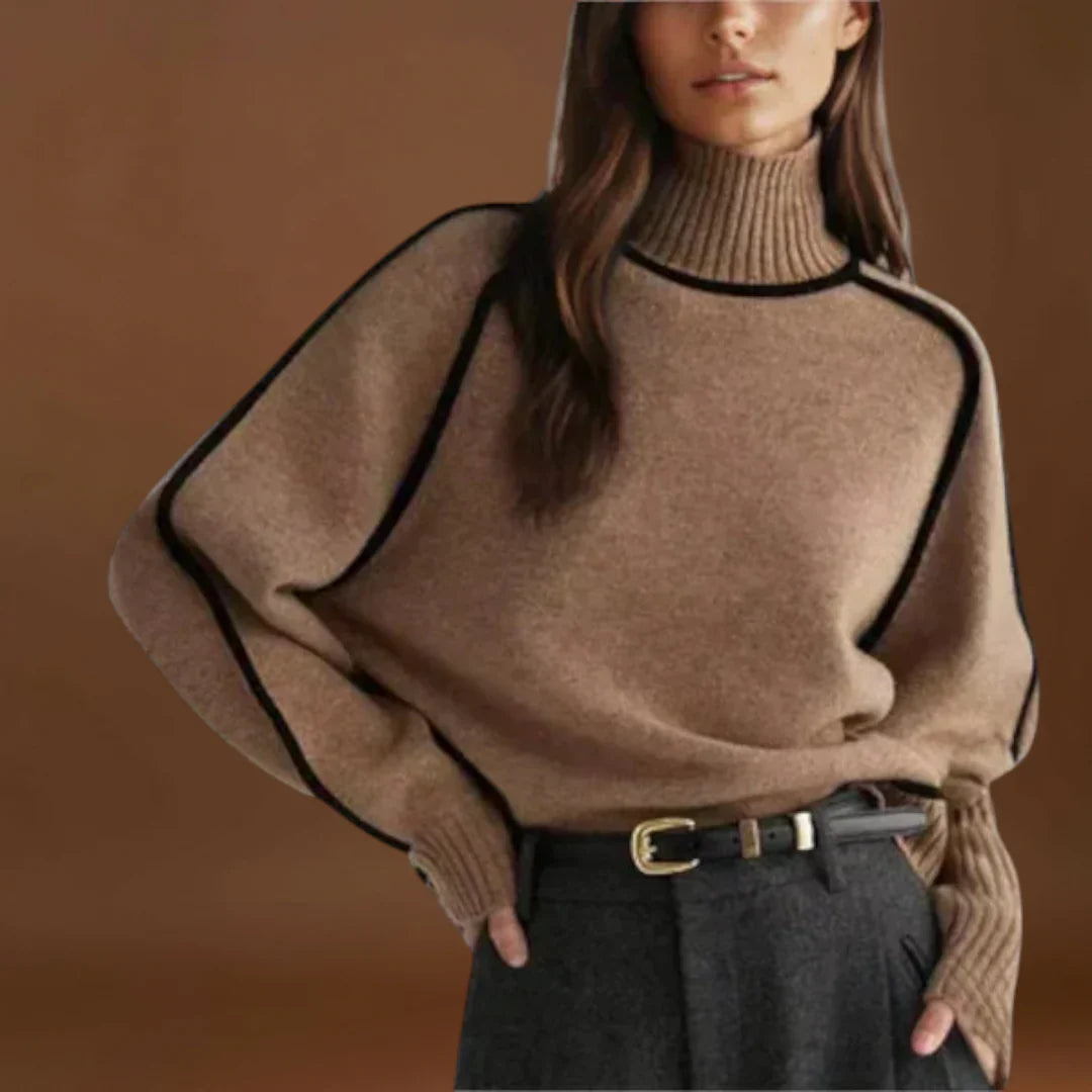 Anett - Puha és elegáns magas nyakú pulóver