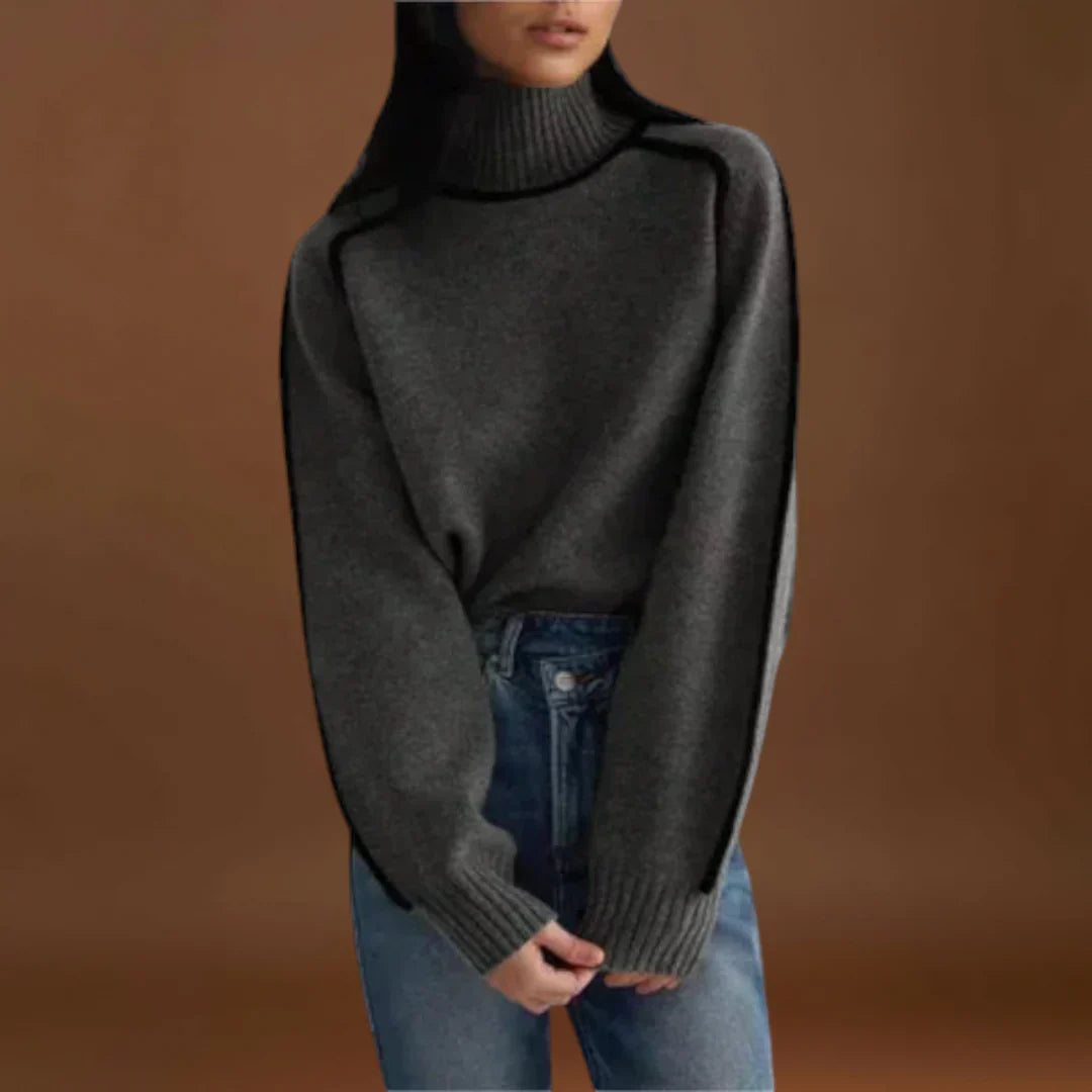 Anett - Puha és elegáns magas nyakú pulóver