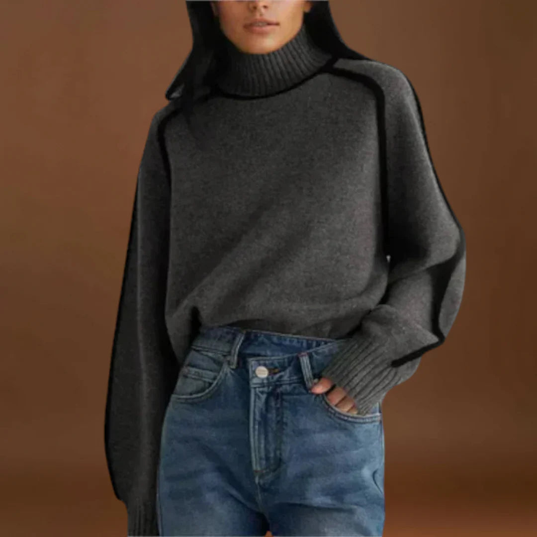 Anett - Puha és elegáns magas nyakú pulóver