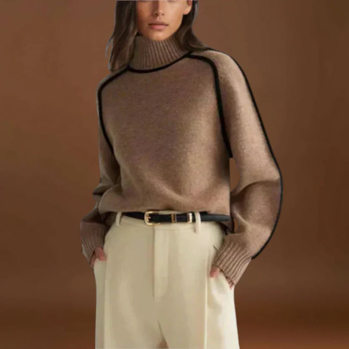 Anett - Puha és elegáns magas nyakú pulóver