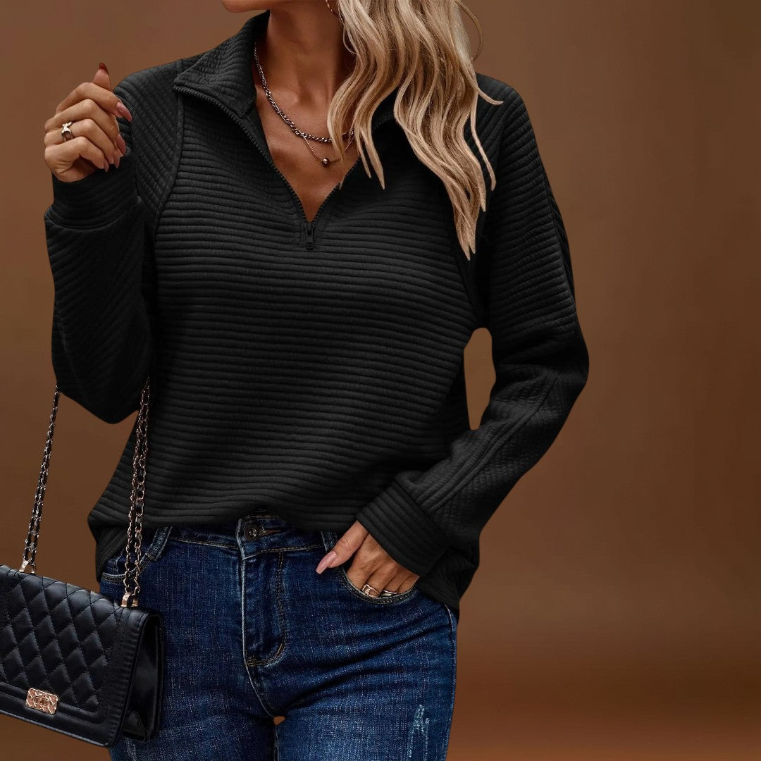 Ina - Elegáns pulóver cipzárral