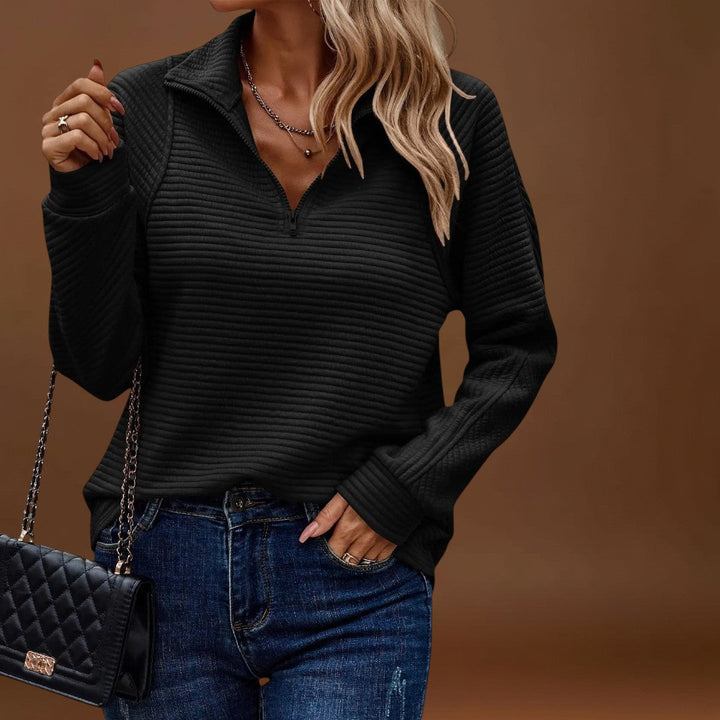 Ina - Elegáns pulóver cipzárral