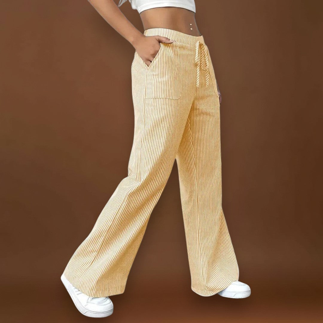 Emina - Elegáns részletekkel rendelkező kényelmes, bő nadrág