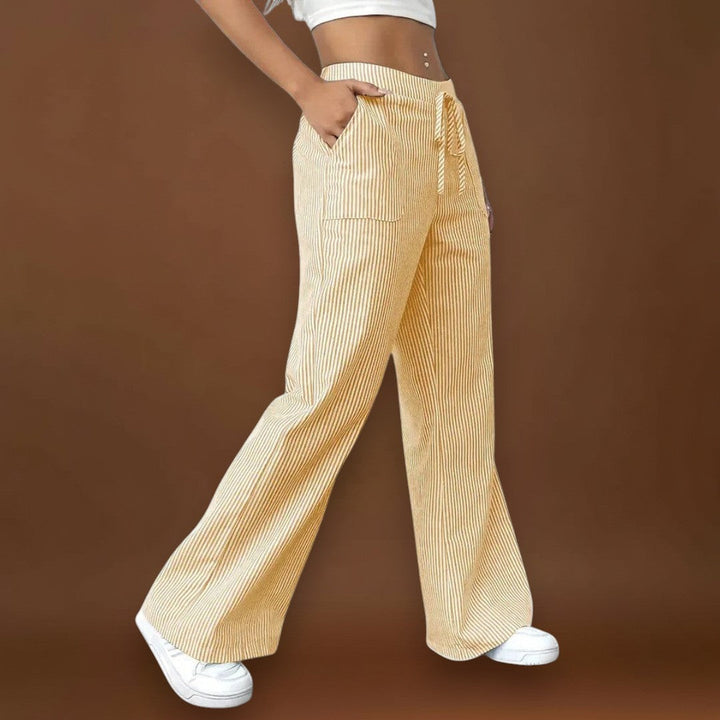 Emina - Elegáns részletekkel rendelkező kényelmes, bő nadrág