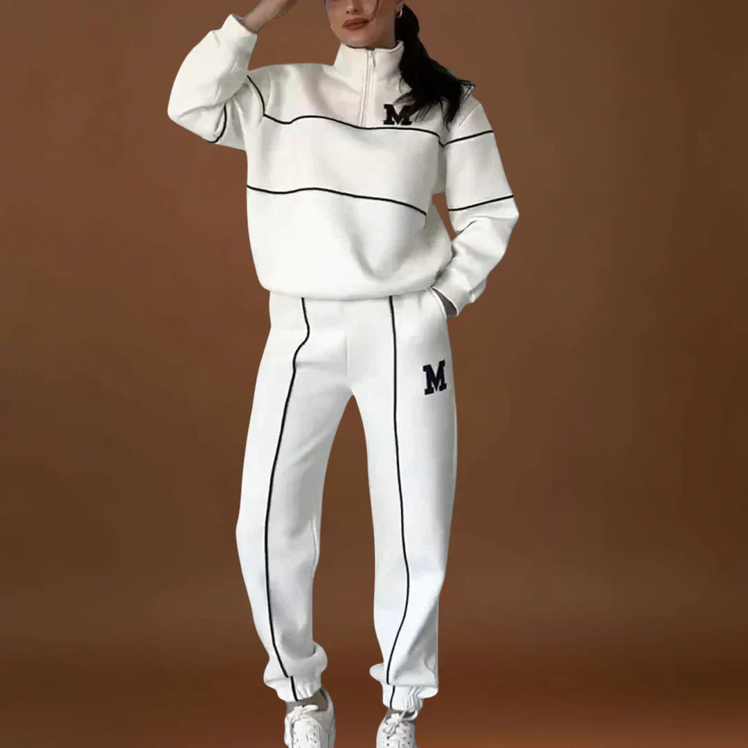 Ellinor - Kényelmes pulóver és nadrág szett