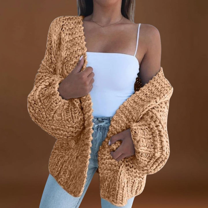 Mária-Róza - Laza, vastag kötött kabát